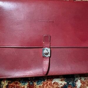 Dooney & Bourke Rich Red Leather Briefcase